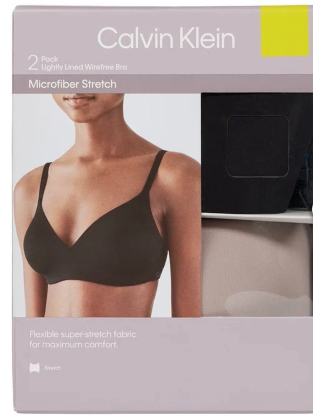 Calvin Klein Women's Wire Free Bra, 2-pack